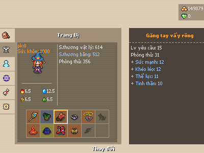 Trang bị nhân vật